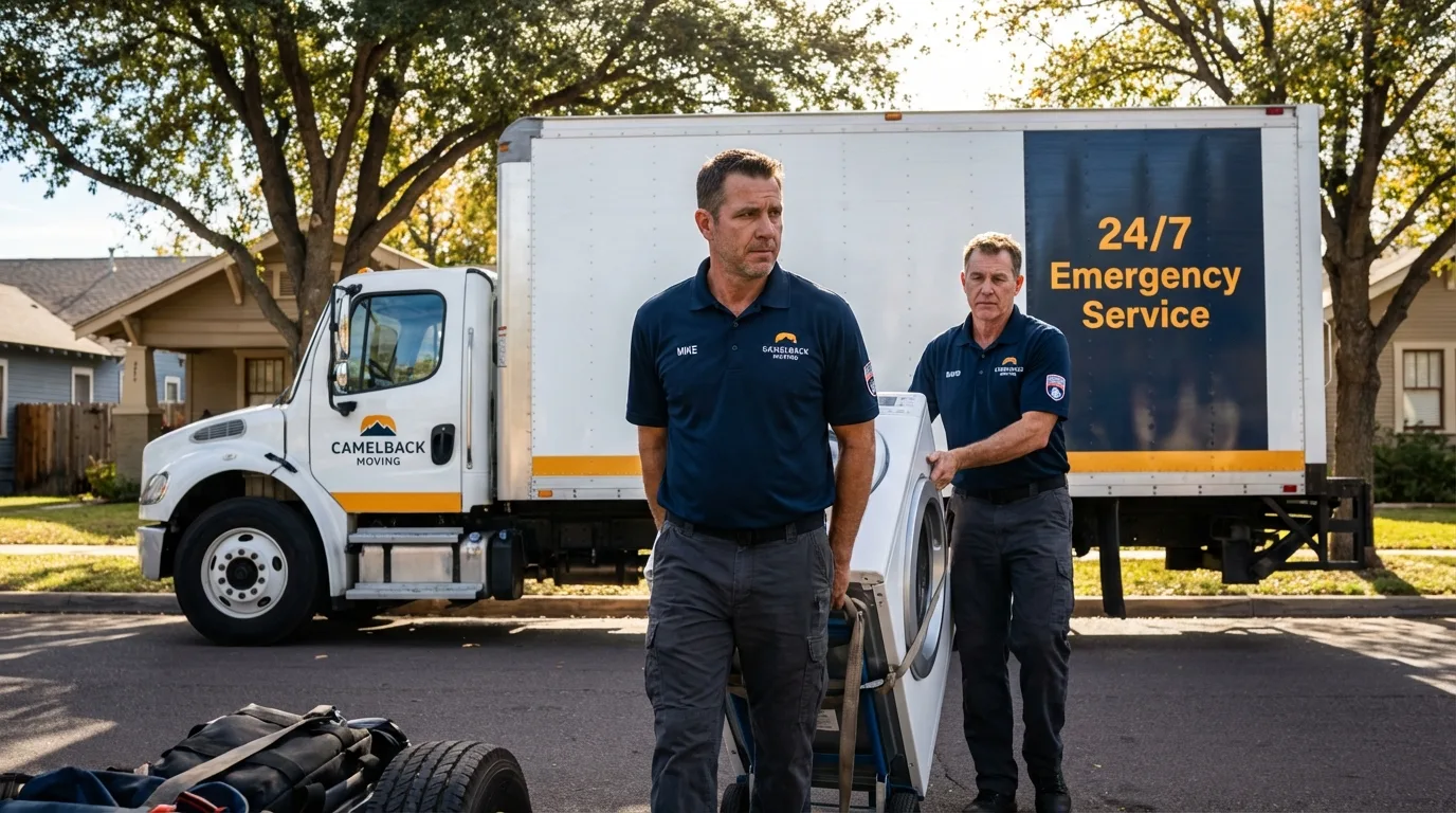 CamelBack Moving crew loading furniture in Siloam Springs, AR